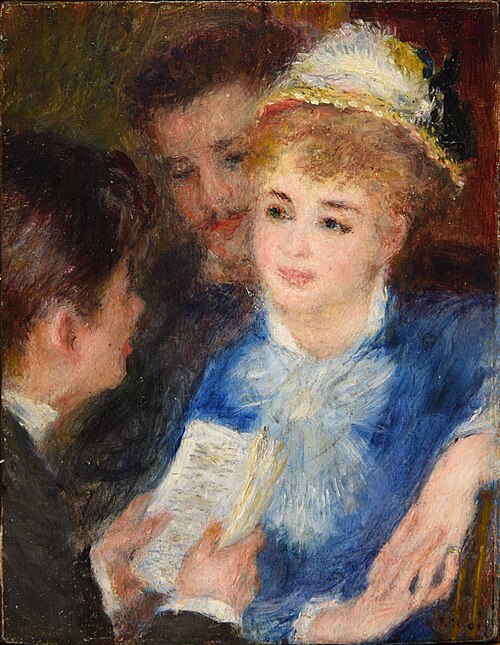 La lecture du rôle, 1876, Auguste Renoir
