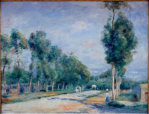 Route de Versailles à Louveciennes, 1895, Pierre-Auguste Renoir