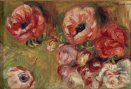 Les anémones, 1900, Auguste Renoir