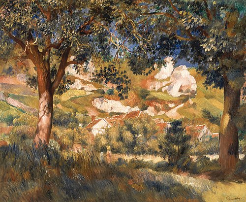 Paysage à La Roche-Guyon, 1887, Pierre-Auguste Renoir