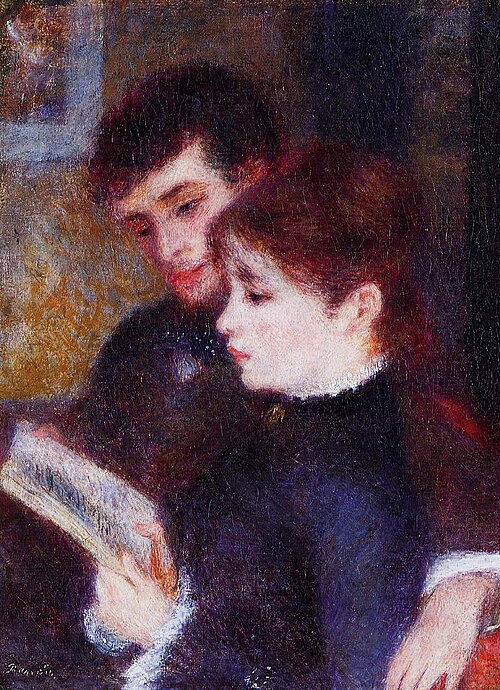 Couple Reading, 1877, Auguste Renoir