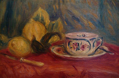 Citrons et Tasse de Thé, Cagnes, 1912, Auguste Renoir