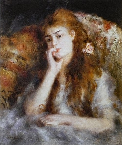 Jeune femme assise, 1876, Auguste Renoir