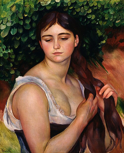 La Natte, 1886, Auguste Renoir