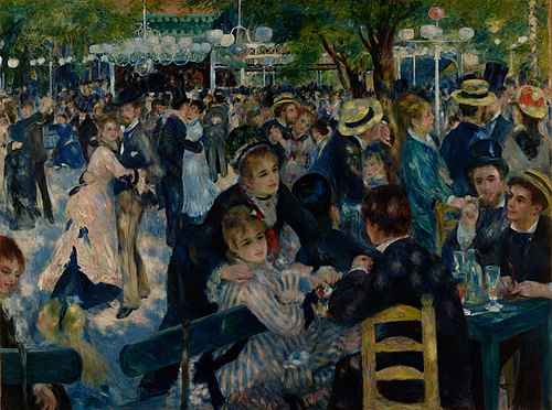 Bal du moulin de la Galette, 1876, Auguste Renoir