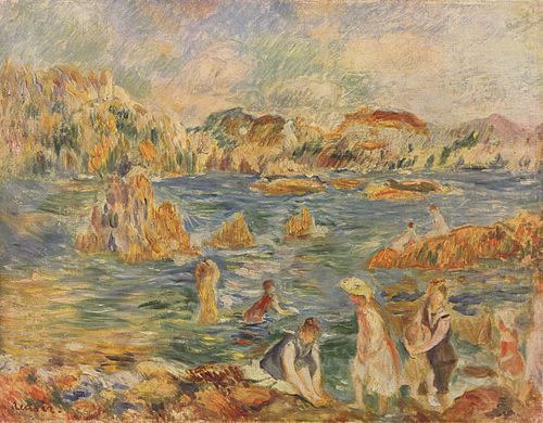 Sur la plage de Guernesey, 1883, Pierre-Auguste Renoir