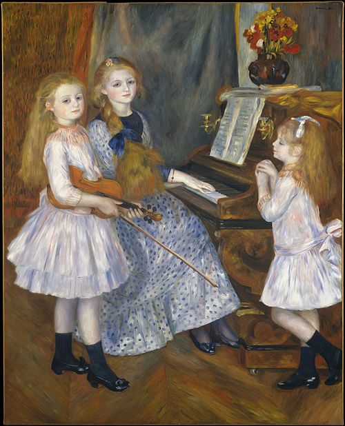 The Daughters of Catulle Mendès, 1888, Pierre-Auguste Renoir