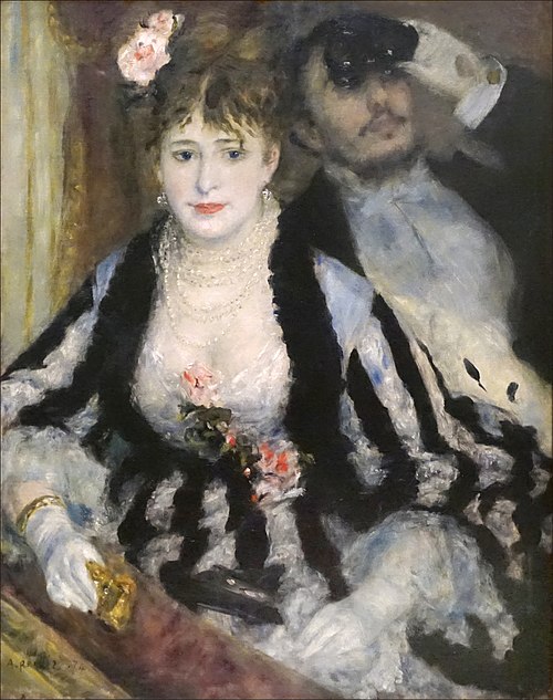 La loge, 1874, Pierre-Auguste Renoir