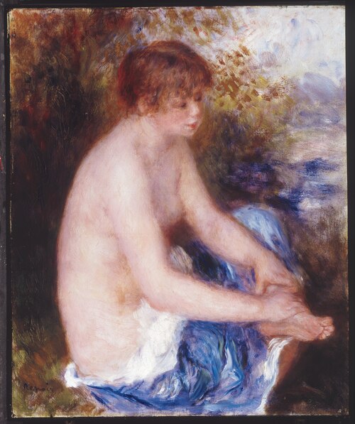 Petit nu bleu, 1878, Auguste Renoir