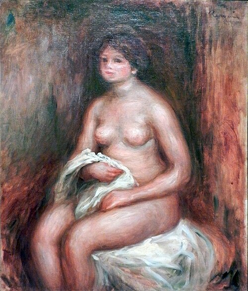 La femme à la draperie, 1908, Pierre-Auguste Renoir