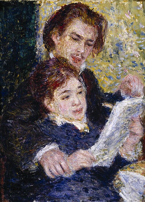In the Studio (Georges Riviere and Marguerite Legrand), 1876, Auguste Renoir