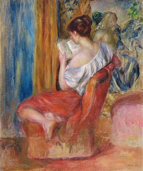 Reading Woman, 1900, Auguste Renoir