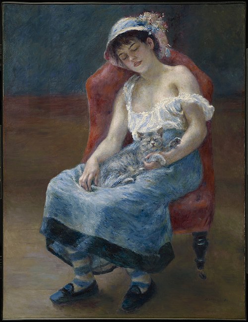 Sleeping Girl, 1880, Pierre-Auguste Renoir