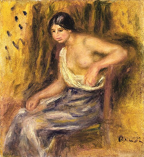 Femme assise, 1910, Auguste Renoir