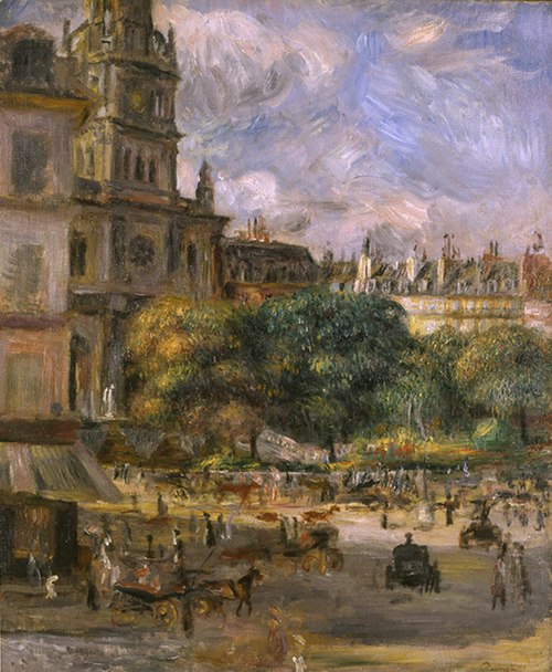 Place de la Trinité, Paris, 1875, Auguste Renoir