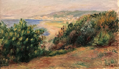 Landscape at Cagnes, , Auguste Renoir