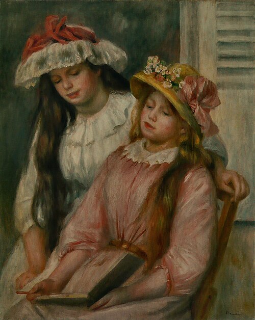 Young Girls Looking at an Album, 1892, Pierre-Auguste Renoir