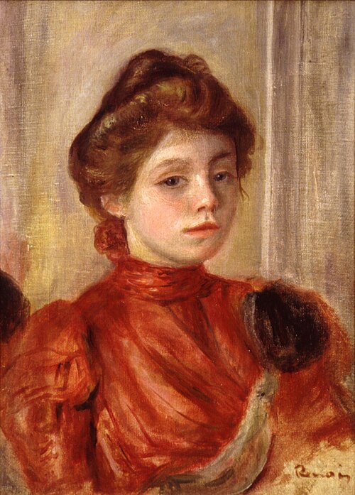 Portrait of Mlle Lerolle, 1895, Auguste Renoir