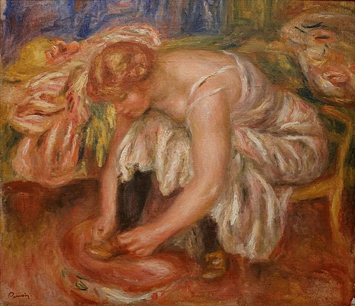 Woman Tying Her Shoe, 1918, Pierre-Auguste Renoir