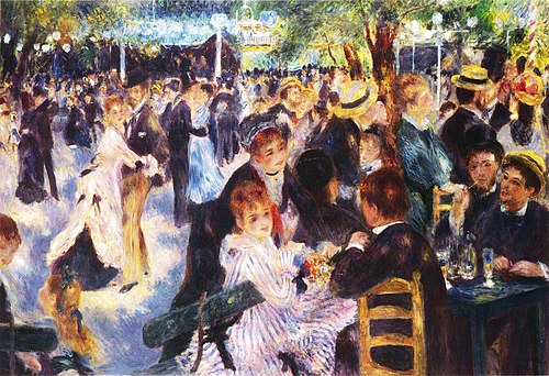 Bal du moulin de la Galette, 1876, Pierre-Auguste Renoir