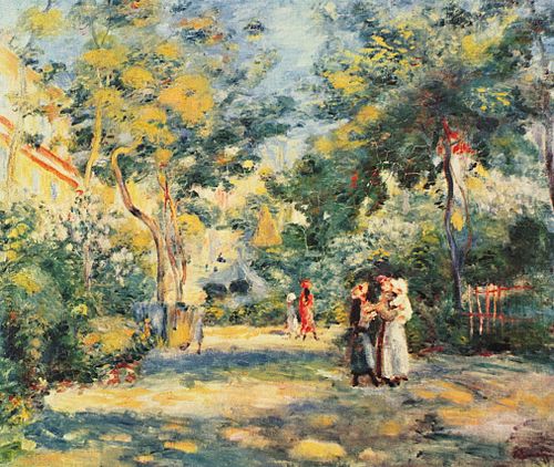 A Garden in Montmartre, 1895, Pierre-Auguste Renoir