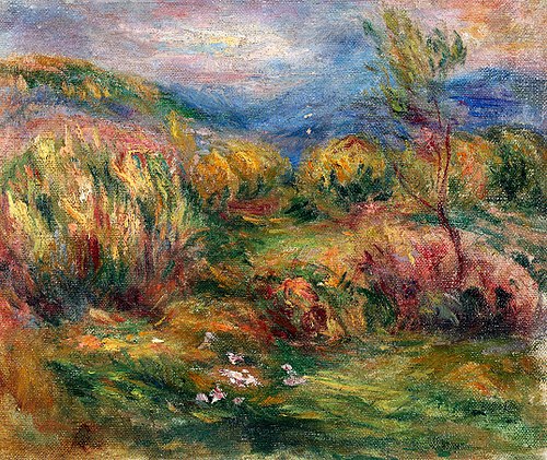 Landscape near Cagnes-sur-Mer, 1909, Pierre-Auguste Renoir
