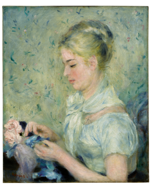 La couseuse, 1875, Auguste Renoir