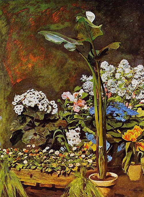 Nature morte, arum et fleurs, 1864, Auguste Renoir