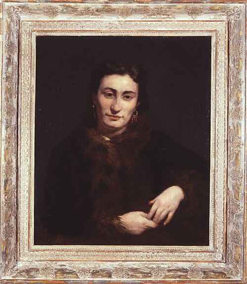 Portrait d'une femme à la fourrure, 1866, Auguste Renoir