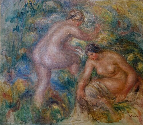 Deux baigneuses, , Auguste Renoir