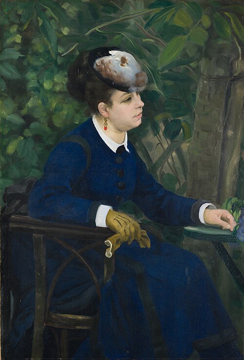 Femme dans un jardin, 1868, Auguste Renoir
