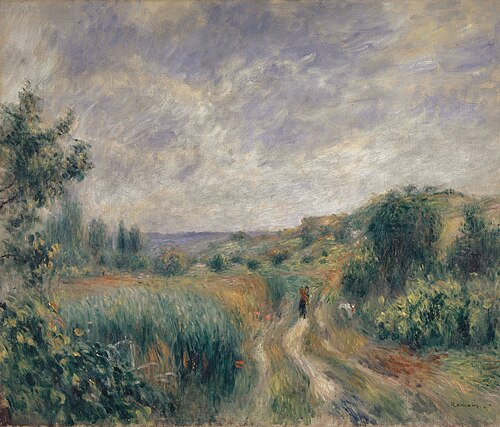 Paysage aux environs d'Essoyes, 1892, Auguste Renoir