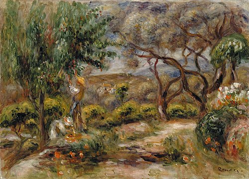 Les Collettes à Cagnes, 1908, Auguste Renoir
