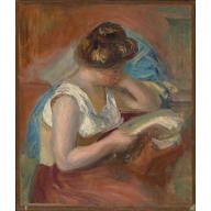 Jeune femme lisant, 1895, Auguste Renoir