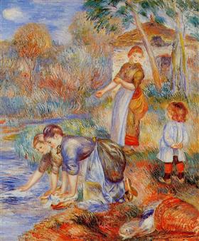 Lavandières, 1888, Auguste Renoir