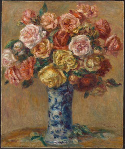 Vase de fleurs, 1890, Auguste Renoir
