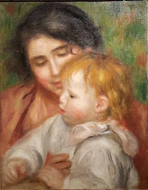 Jean Renoir et Gabrielle, 1896, Auguste Renoir