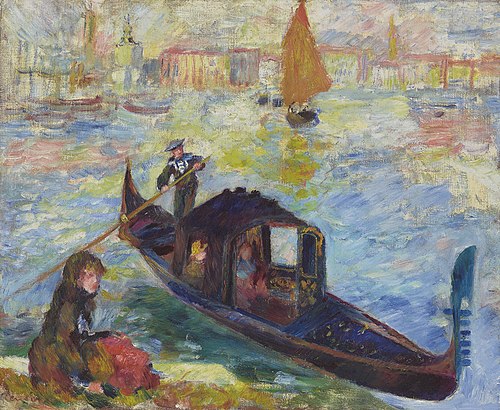 Gondole, Venise, 1881, Pierre-Auguste Renoir