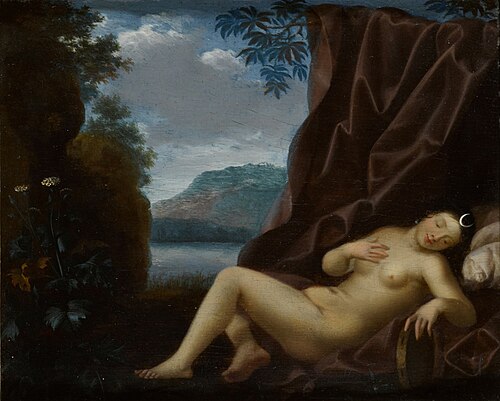 Diana resting with a landscape beyond, , Toussaint Gelton
