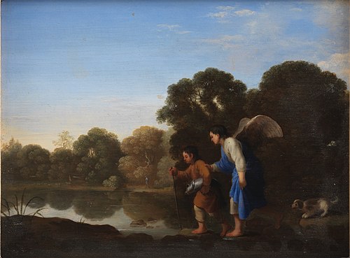Young Tobiah and the Angel, 1662, Toussaint Gelton