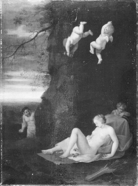 Satyr Spying on Sleeping Nymph, Antiope, 1662, Toussaint Gelton