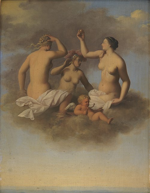 Juno, Minerva and Venus with Cupid, 1662, Toussaint Gelton