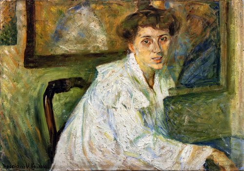 Portrait of the sister, 1904, Umberto Moggioli
