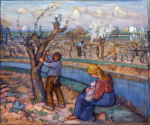 Spring in Treporti, 1914, Umberto Moggioli