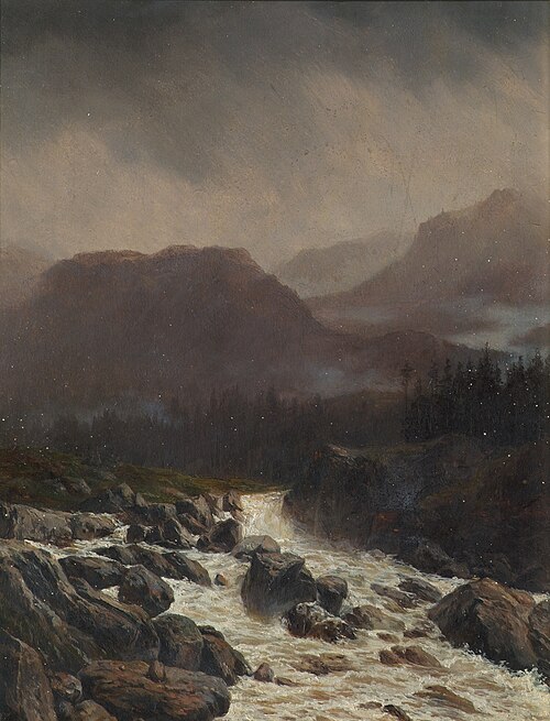 Rainy Landscape, 1880, Carl Höflmayr