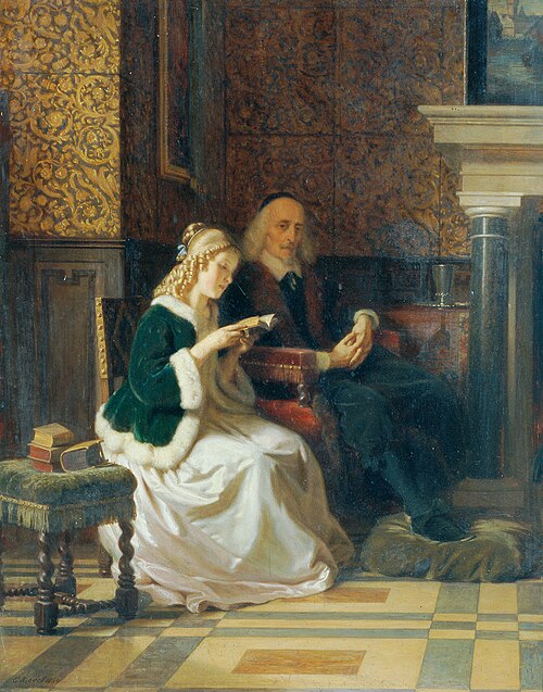 His Reader, 1864, Karl Riedel