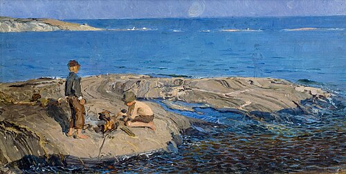 Boys on a Skerry, 1898, Venny Soldan-Brofeldt