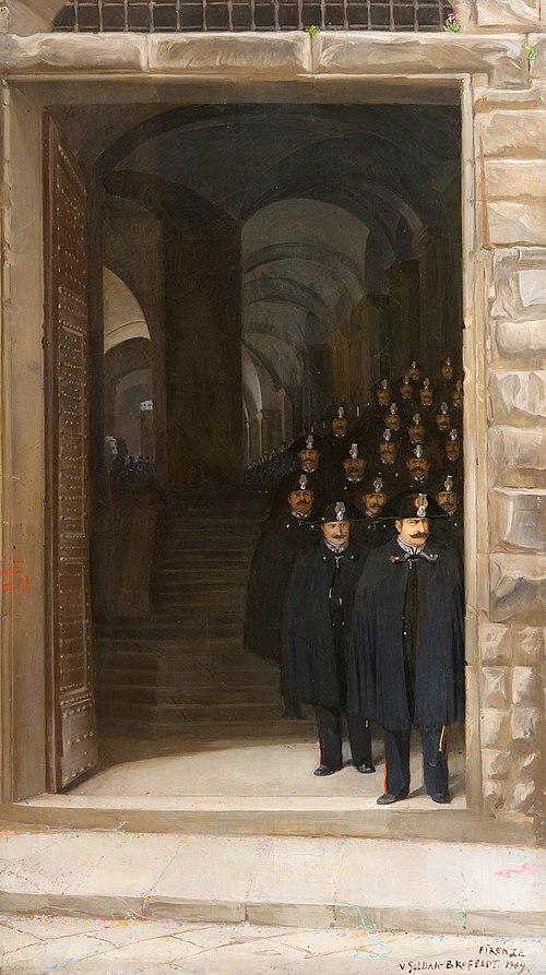 Florentine police choir, 1904, Venny Soldan-Brofeldt