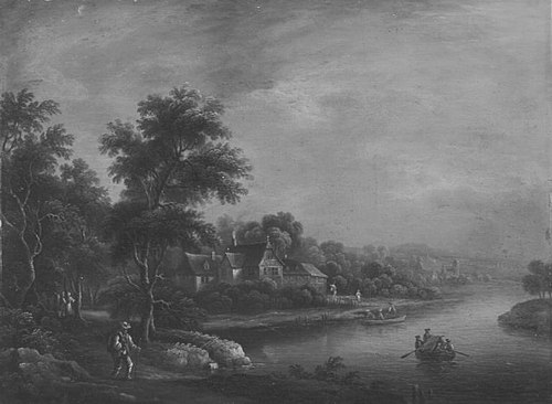 Flusslandschaft, 1751, Johann Albrecht Dietzsch