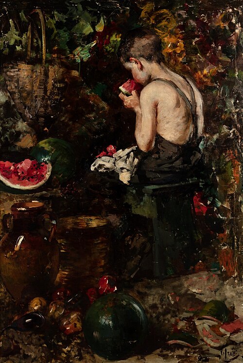A Young Boy Eating a Watermelon, , Vincenzo Irolli